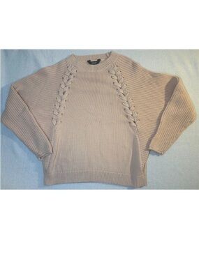 Simply Vera Vera Wang Woman’s Light Pink Knit Sweater Size M